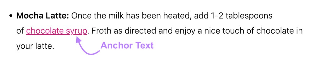 anchor text